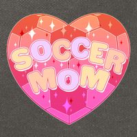 Cute Soccer Mom Soccer Ball Heart Cotton Canvas Backpack
