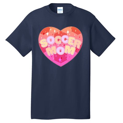 Cute Soccer Mom Soccer Ball Heart Tall T-Shirt