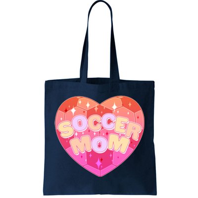 Cute Soccer Mom Soccer Ball Heart Tote Bag