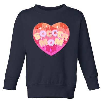 Cute Soccer Mom Soccer Ball Heart Toddler Sweatshirt