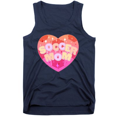 Cute Soccer Mom Soccer Ball Heart Tank Top