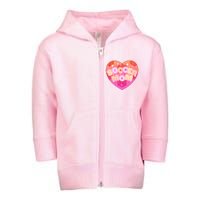 Cute Soccer Mom Soccer Ball Heart Toddler Zip Fleece Hoodie