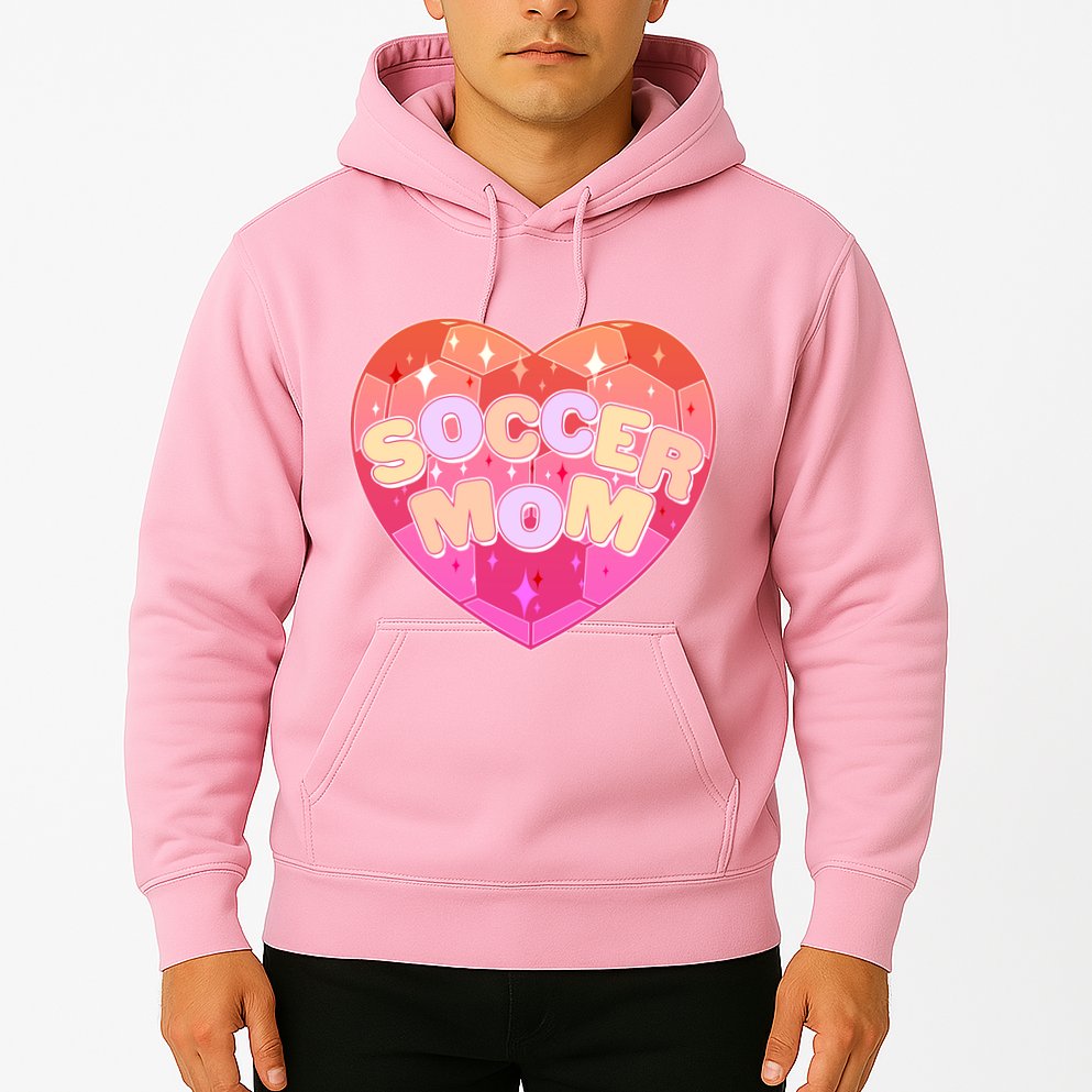 Cute Soccer Mom Soccer Ball Heart Hoodie