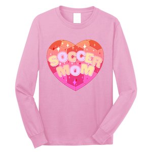 Cute Soccer Mom Soccer Ball Heart Long Sleeve Shirt