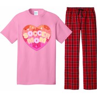 Cute Soccer Mom Soccer Ball Heart Pajama Set