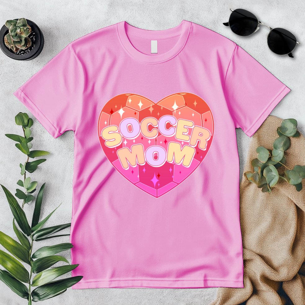 Cute Soccer Mom Soccer Ball Heart Premium T-Shirt