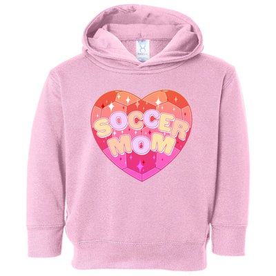 Cute Soccer Mom Soccer Ball Heart Toddler Hoodie