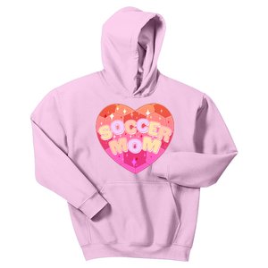 Cute Soccer Mom Soccer Ball Heart Kids Hoodie