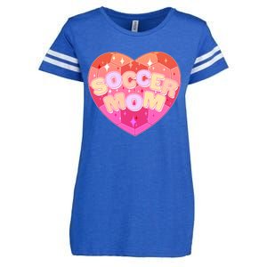 Cute Soccer Mom Soccer Ball Heart Enza Ladies Jersey Football T-Shirt