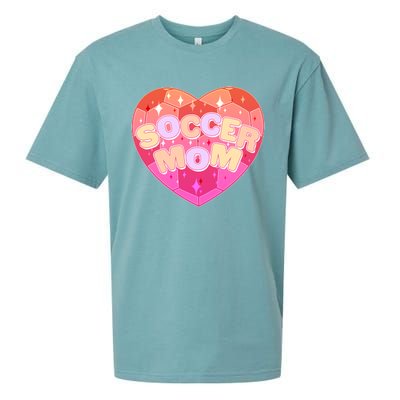 Cute Soccer Mom Soccer Ball Heart Sueded Cloud Jersey T-Shirt