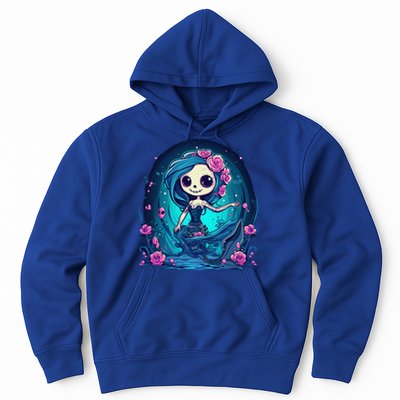 Cute Skeleton Mermaid Halloween Hoodie