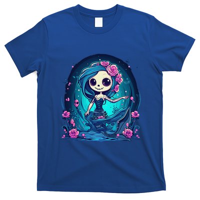 Cute Skeleton Mermaid Halloween T-Shirt