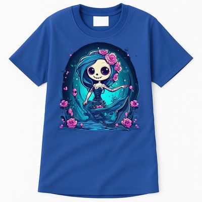 Cute Skeleton Mermaid Halloween Tall T-Shirt