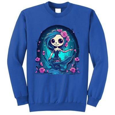 Cute Skeleton Mermaid Halloween Tall Sweatshirt