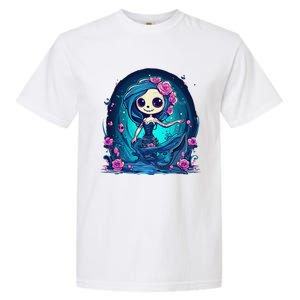 Cute Skeleton Mermaid Halloween Garment-Dyed Heavyweight T-Shirt