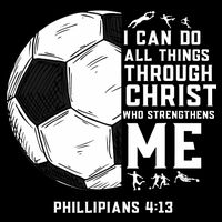 Christian Soccer Men Boys Religious Premium T-Shirt