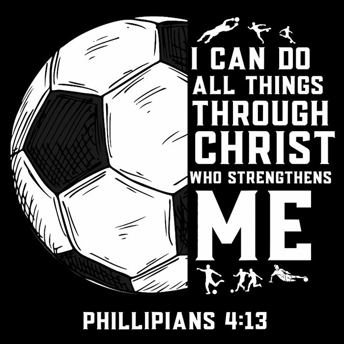 Christian Soccer Men Boys Religious Premium T-Shirt