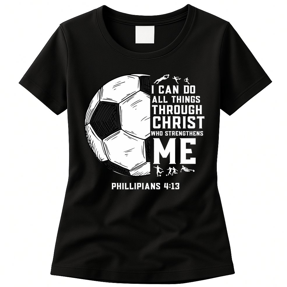 Christian Soccer Men Boys Religious Womens T-Shirt