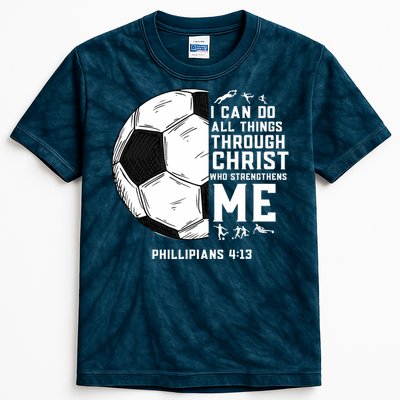 Christian Soccer Men Boys Religious Kids Tie-Dye T-Shirt