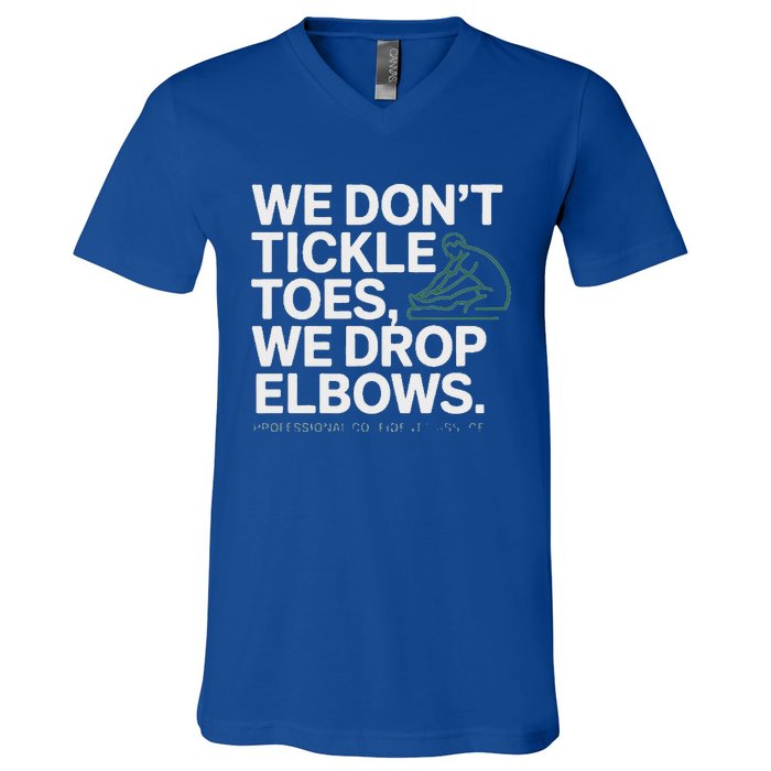 Clearwater Sports Massage Tickle Toes V-Neck T-Shirt