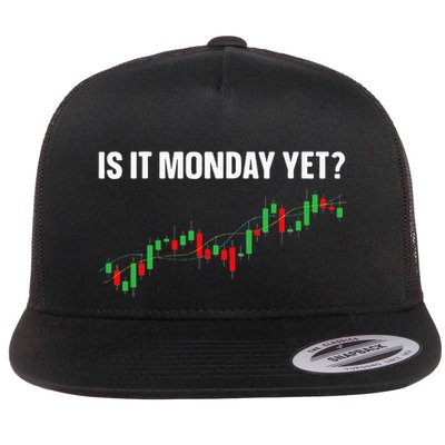 Cool Stock Market Art For Stock Trader Day Trading Flat Bill Trucker Hat
