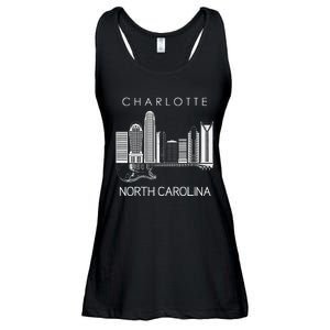 Charlotte Souvenir Men North Carolina Souvenir Music Guitar Ladies Essential Flowy Tank