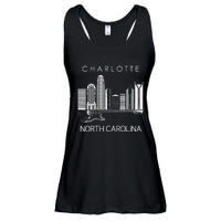 Charlotte Souvenir Men North Carolina Souvenir Music Guitar Ladies Essential Flowy Tank