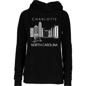 Charlotte Souvenir Men North Carolina Souvenir Music Guitar Womens Funnel Neck Pullover Hood