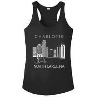 Charlotte Souvenir Men North Carolina Souvenir Music Guitar Ladies PosiCharge Competitor Racerback Tank