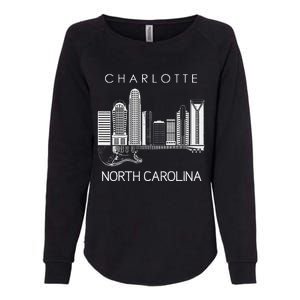 Charlotte Souvenir Men North Carolina Souvenir Music Guitar Womens California Wash Sweatshirt