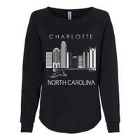 Charlotte Souvenir Men North Carolina Souvenir Music Guitar Womens California Wash Sweatshirt