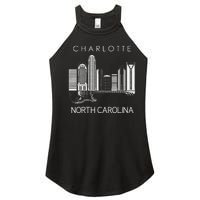 Charlotte Souvenir Men North Carolina Souvenir Music Guitar Women's Perfect Tri Rocker Tank