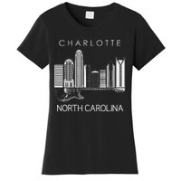 Charlotte Souvenir Men North Carolina Souvenir Music Guitar Women's T-Shirt