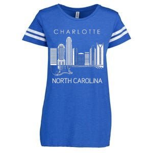 Charlotte Souvenir Men North Carolina Souvenir Music Guitar Enza Ladies Jersey Football T-Shirt