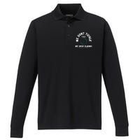 Clearwater Sports Massage Tickle Toes Pic On Back Performance Long Sleeve Polo