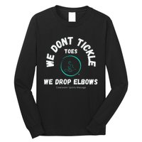 Clearwater Sports Massage Tickle Toes Pic On Back Long Sleeve Shirt