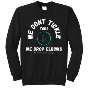 Clearwater Sports Massage Tickle Toes Pic On Back Sweatshirt