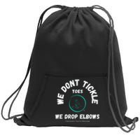 Clearwater Sports Massage Tickle Toes Pic On Back Sweatshirt Cinch Pack Bag