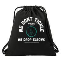 Clearwater Sports Massage Tickle Toes Pic On Back Drawstring Bag