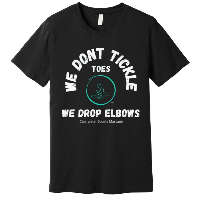 Clearwater Sports Massage Tickle Toes Pic On Back Premium T-Shirt