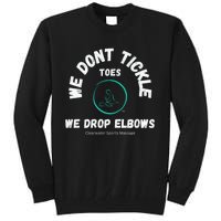 Clearwater Sports Massage Tickle Toes Pic On Back Tall Sweatshirt