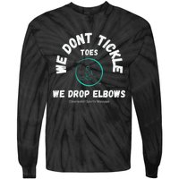 Clearwater Sports Massage Tickle Toes Pic On Back Tie-Dye Long Sleeve Shirt