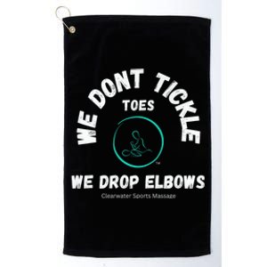 Clearwater Sports Massage Tickle Toes Pic On Back Platinum Collection Golf Towel