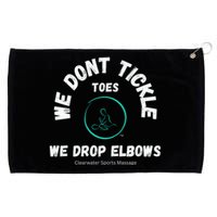 Clearwater Sports Massage Tickle Toes Pic On Back Grommeted Golf Towel