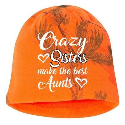 Crazy Sisters Make Best Aunts Auntie Mothers Day Funny Gift Great Gift Kati - Camo Knit Beanie