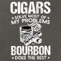 Cigars Solve Most Of My Problems Bourbon Does The Rest Cotton Canvas Backpack