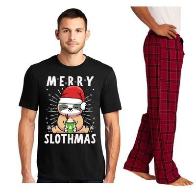 Christmas Sloth Merry Slothmas Merry Christmas Gift Pajama Set