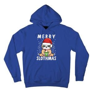 Christmas Sloth Merry Slothmas Merry Christmas Gift Tall Hoodie