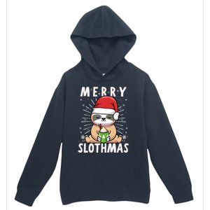 Christmas Sloth Merry Slothmas Merry Christmas Gift Urban Pullover Hoodie