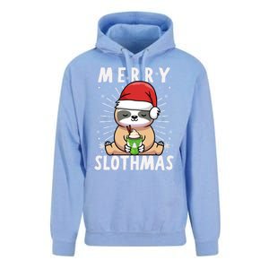 Christmas Sloth Merry Slothmas Merry Christmas Gift Unisex Surf Hoodie